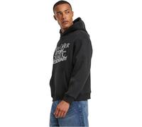 Mister Tee Sudadera con Capucha de los Hombres, 70% Algodón 30% Poliéster, Negro, S