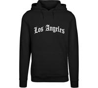 Mister Tee Sudadera con capucha Los Angeles Negro M para hombre