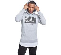 Mister Tee sudadera con capucha, manga larga, de hombre, con estampación delantera, gorro con cordón, bolsillo delantero, de moda urbana, distintos colores, tallas XS - 5XL