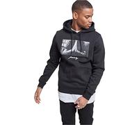 Mister Tee Sudadera con capucha Pray, manga larga, estampado, bolsillo, gris/negro XS-5XL