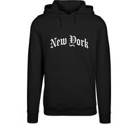 Mister Tee Sudadera con capucha New York Wording MT3585 XL
