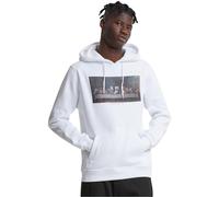 Mister tee Sudadera con Capucha para Hombre, Corte Regular, S, Blanco, S
