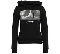 Mister Tee sudadera con capucha Pray de mujer, manga larga, con estampación delantera, gorro con cordón, bolsillo delantero, de moda urbana, distintos colores, tallas XS-XL