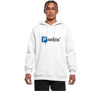 Mister tee Sudadera con Capucha Pushin P para Hombre, Blanco, L
