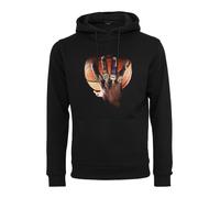 Mister Tee Sudadera 'Hail The King' marrón / marrón rojizo / naranja / negro XS marrón / marrón rojizo / naranja / negro