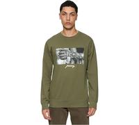 Mister Tee Sudadera Hombre Pray 2.0 Cuello Redondo Oliva XS