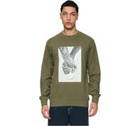 Mister Tee Trust 2.0 Crewneck Sudadera, Olive, S para Hombre