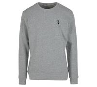 Mister Tee Sudadera 'King Sign EMB Light Crew' gris moteado / negro XS gris moteado / negro