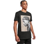 Mister Tee Tupac Camiseta de Manga Corta, Negro, M para Hombre