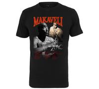 Mister Tee Tupac Makaveli Camiseta Rapero Shakur 2PAC Cuello Redondo Manga Corta