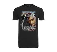 Mister Tee Camiseta Tupac Retro para hombre, negro, talla L