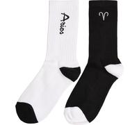 Mister Tee Zodiac Socks 2-Pack Black/White Aries EUR 44