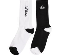 Mister Tee Zodiac Socks 2-Pack Black/White Libra EUR 44