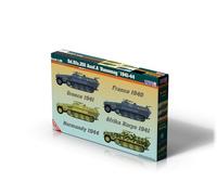 Mistercraft Hobby Kits - Maqueta de Coche SD 251 1/35 AUSF A Hanomag 1941-44, Escala 1:35, Kit de Montaje de plástico, Modelo de plástico, Instrucciones de construcción, 167 mm x 60 mm