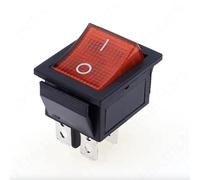 Mistericambio Interruptor bipolar luminoso rojo, símbolo O-I, 16 A, hueco 29 x 22 mm