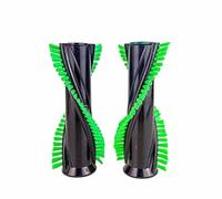 Mistericambio Kit de cepillo EBB100 compatible con Folletto EB7 VK7S, par de rodillos, plástico, limpieza de suelos y textiles