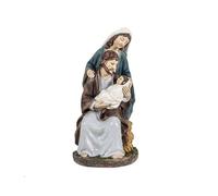 Misterio Clasico de 1 Pieza Jesus con niño en Brazos de Resina Pintado a Mano 13 cm