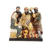 Misterio de 1 Pieza Adoracion de los Reyes Magos de Resina Pintado a Mano 15x6x16 cm