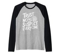 Misterio De Asesinato Cena Outfit Fiesta Detective Misterio Camiseta Manga Raglan