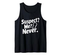 Misterio De Asesinato Cena Outfit Fiesta Detective Misterio Camiseta sin Mangas