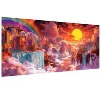 Misterio Diamond Painting Arquitectura Adultos Diamond Painting Punto de Cruz Kit Completo ,5D Pintura Diamante 90x180cm Cristal Bordado Manualidades Pintura de Diamante, Decoracin Hogar A-U339