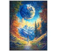 Misterio Diamond Painting Paisaje Diamond Painting adultos 40x50cm Pintar Por Numeros Adultos Manualidades ,Bordado Kit Completo Cuadro Diamantes ,Dibujos Con Diamantes Art ,Decoracin del Hogar C-Q587