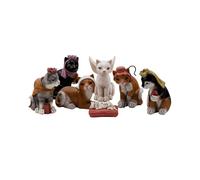 Misterio Nacimiento con Gatos 6 Figuras 15cm Sagrada Familia Imagen Resina