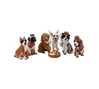 Misterio Nacimiento Perros 6 Figuras 15cm Sagrada Familia Imagen Resina