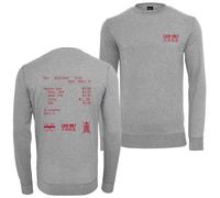 Mistertee Cuello Redondo Manga Larga Jersey Cash Only Camisa Algodón Hombre