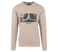 Mistertee Cuello Redondo Manga Larga Jersey Pray Hombre Algodón Orar