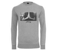 Mistertee Cuello Redondo Manga Larga Jersey Pray Hombre Algodón Orar