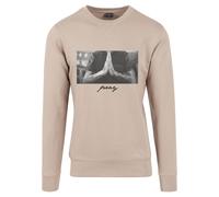 Mistertee Cuello Redondo Manga Larga Jersey Pray Hombre Algodón Orar