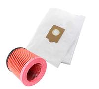 MisterVac 5 bolsas de aspiradora + filtro compatibles con Scheppach NTS30 Premium 30L, 5907720901