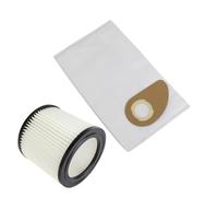 MisterVac | 5 bolsas de aspiradora + filtros compatibles con Nilfisk Buddy II 12 Prof.