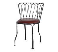 MISTERWILS SILLA DE METAL Y PIEL VILETTE