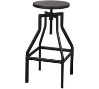 MISTERWILS TABURETE ALTO DE METAL Y MADERA STONER