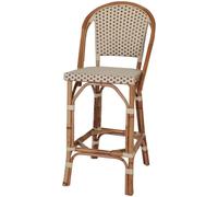 MISTERWILS Taburete alto de ratán - beige - 110x48x58