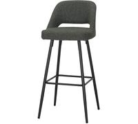 MISTERWILS Taburete alto tapizado - verde bosque - 99x45x50