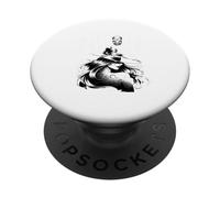 Mística Bruja Cráneo Luna Gótico Halloween PopSockets PopGrip Adhesivo