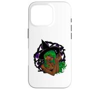 Mística Bruja Verde Oculto Gothcore Pagano Magia Celestial Carcasa para iPhone 16 Pro