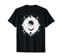 Mística Luna, Astrología Tshirt Motivo, Espacio Sol Tierra Camiseta
