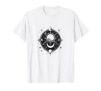 Mística Luna, Astrología Tshirt Motivo, Espacio Sol Tierra Camiseta