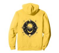 Mística Luna, Astrología Tshirt Motivo, Espacio Sol Tierra Sudadera con Capucha
