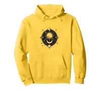 Mística Luna, Astrología Tshirt Motivo, Espacio Sol Tierra Sudadera con Capucha