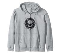 Mística Luna, Astrología Tshirt Motivo, Espacio Sol Tierra Sudadera con Capucha