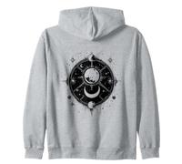 Mística Luna, Astrología Tshirt Motivo, Espacio Sol Tierra Sudadera con Capucha