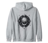 Mística Luna, Astrología Tshirt Motivo, Espacio Sol Tierra Sudadera con Capucha