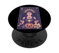 Mística Meditación Halloween Bruja Arte PopSockets PopGrip Adhesivo