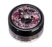 Mística Purpurina Gruesa Biodegradable Eco de Moon Glitter - Purpurina 100% Cosmética Bio para Cara, Cuerpo, Uñas, Pelo y Labios - 3g - Flor