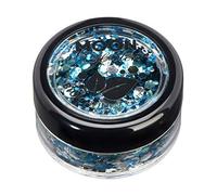 Mística Purpurina Gruesa Biodegradable Eco de Moon Glitter - Purpurina 100% Cosmética Bio para Cara, Cuerpo, Uñas, Pelo y Labios - 3g - Glaciar
